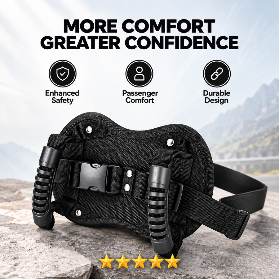 TwoUpGrip passenger grip belt – more comfort, greater confidence